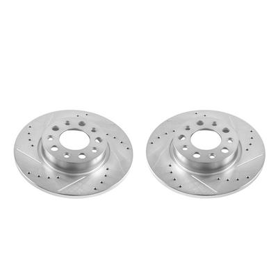 Power Stop Evolution Drilled and Slotted Rear Brake Rotors - AR83097XPR